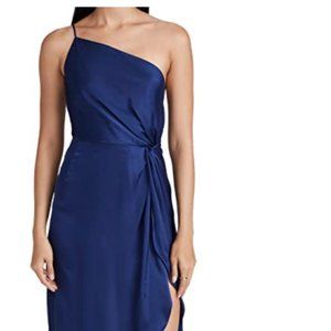 OPT Navy One Shoulder Ivy Dress